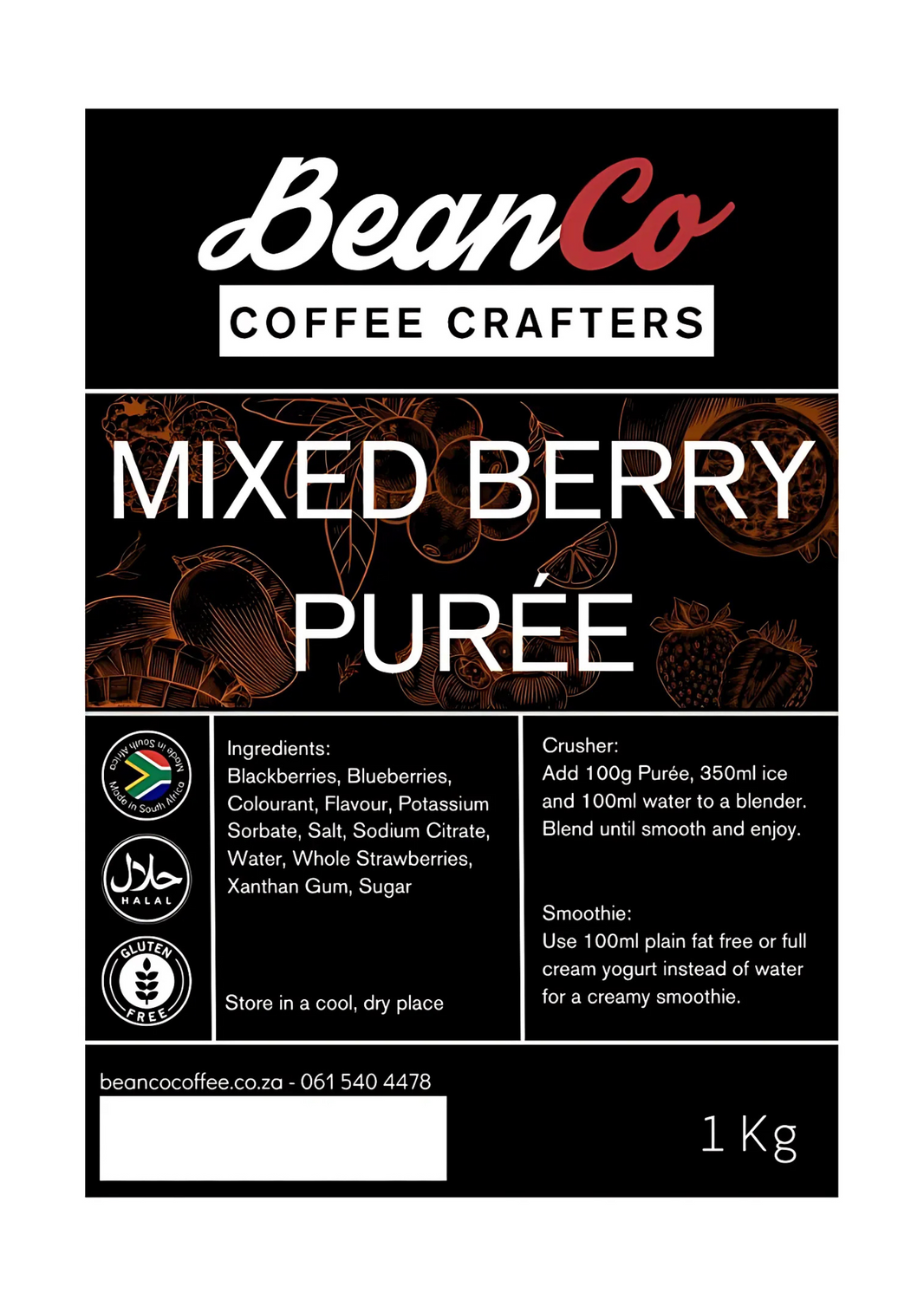 Fruit Purées & Coffee Syrups South Africa | BeanCo – BeanCo
